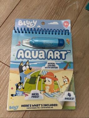Bluey Aqua Art Water Pen Book New!